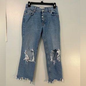 Free People Mid-rise jeans size 25!